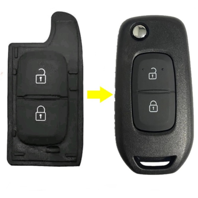 Capa de Chave Canivete linha Renault 2 Botões em Oferta na Shopee