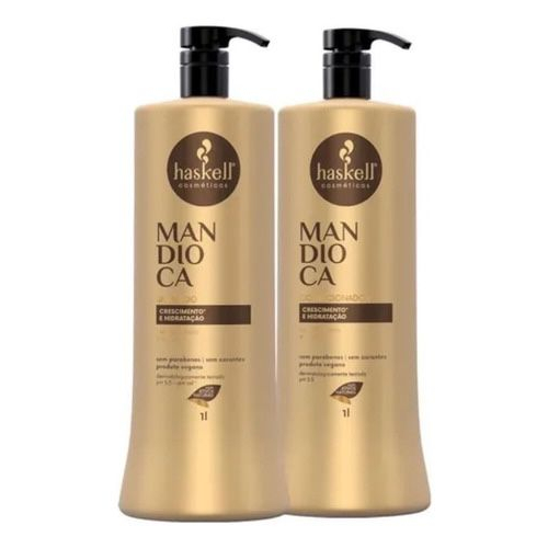 Shampoo e Condicionador Mandioca 1L Haskell Kit