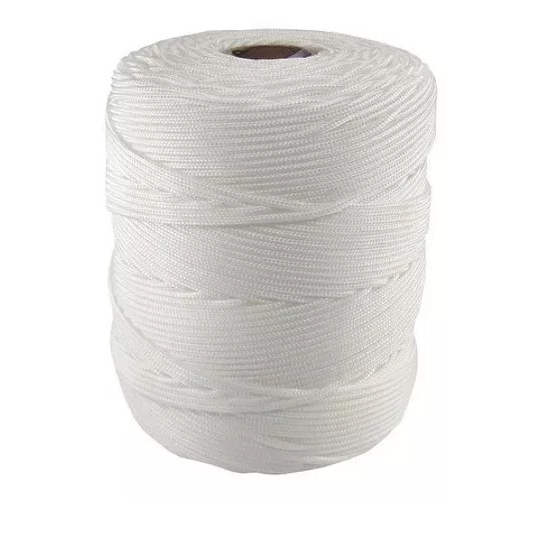 Corda De Varal Resistente Antimofo 40 Metros 2mm Branco
