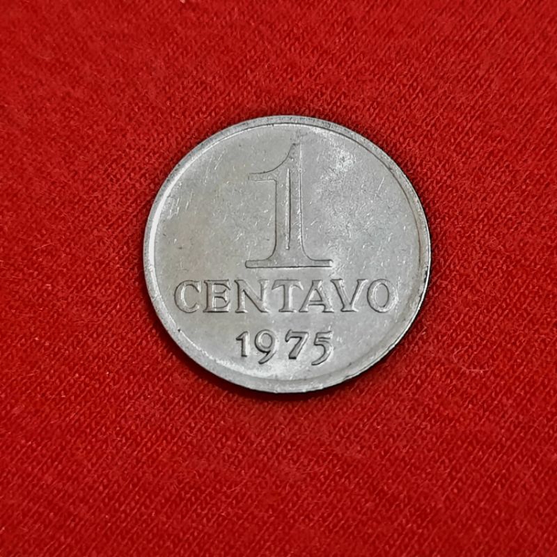 Moeda de 1 Centavo de 1975.
