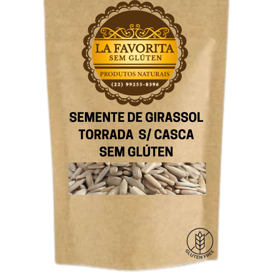 Semente de Girassol (Tipo 1) 250g ou 500g -  torrada s/ sal - s/ casca pepita - Sem Glúten em Oferta na Shopee