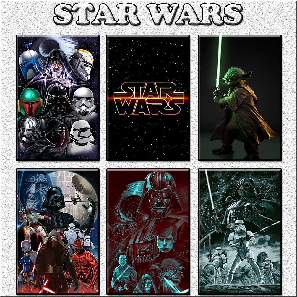 Placas Decorativas Quadros Star Wars 20x30