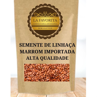 Semente de Linhaça Marrom 250g ou 500g - Sem Glúten - Alta Qualidade 100% Pura em Oferta na Shopee
