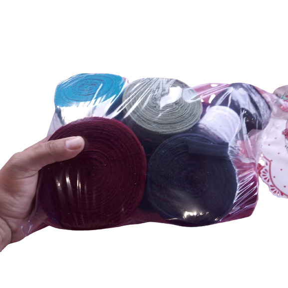 Pacote de Viés Colorido de Malha 3cm de largura Com 1 Kilo Para tapete De tiras, Viés de Roupas Etc.