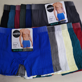 Kit De 2 Até 6 Peças De Cueca Boxer Selene Sem Costura Cintura Mais Alto Pernas Mais Compridas em Oferta na Shopee