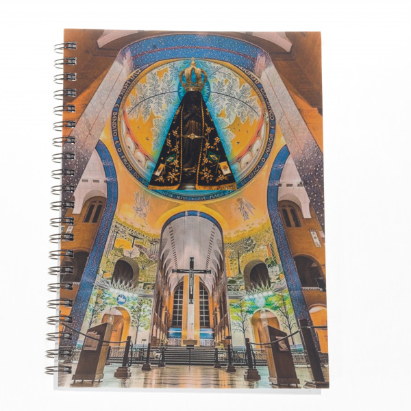 Caderno Wire-o Capa Dura Universitário 1 Mat. Catedral Nossa Senhora Aparecida Católicos Nossa Sra Padroeira do Brasil