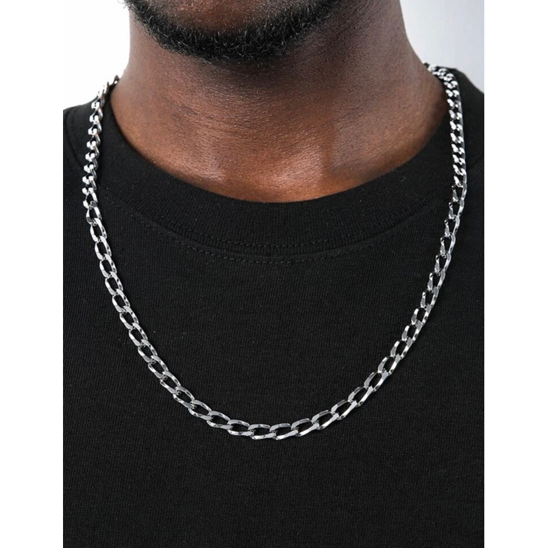 colar corrente masculino aço inoxidável