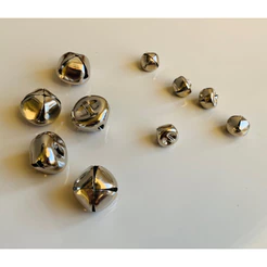 Kit com guizo 12mm, 20mm e 25mm, barulho para coleira de gato