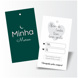 1000 etiquetas tag personalizada para roupas em Oferta na Shopee
