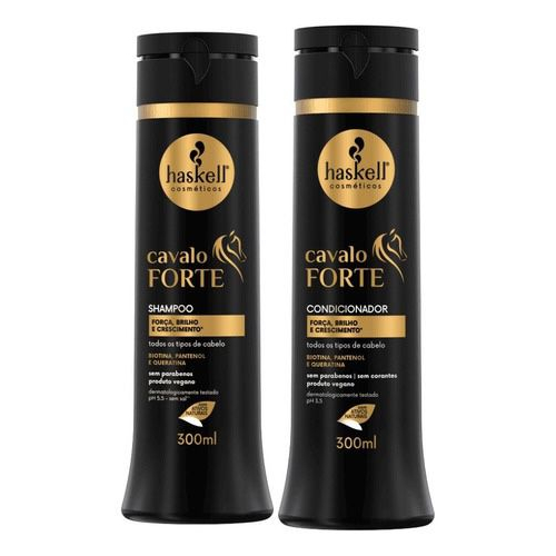 Shampoo 300ml + Condicionador 300ml Cavalo Forte Haskell Kit