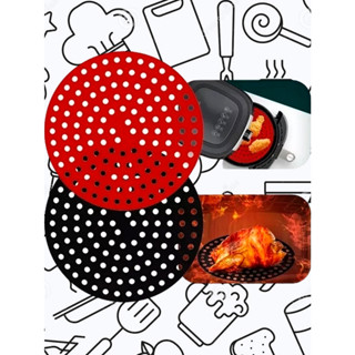 Tapete Protetor Silicone Para Air Fryer Fritadeira Universal -  Redondo