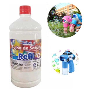 Refil Para Bolha de Sabão Brasilflex Bubble 1 Litro Incolor