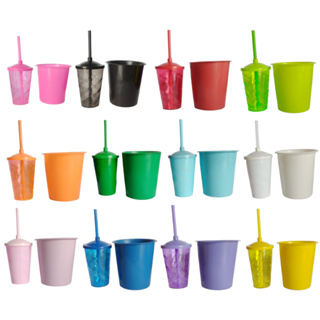 Kit Cinema 10 Baldinho De Pipoca 1 litro + 10 Copo Twister 400ML Com Tampa e Canudo - Lembrancinha em Oferta na Shopee