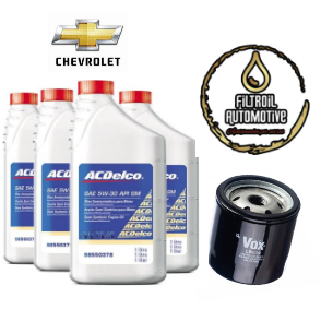 4L Óleo e Filtro 5w30 Acdelco Semi-sintético Original GM 98550378