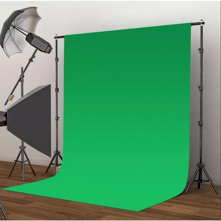 3m X 1,80m - Pano Verde tecido Chroma Key Fundo infinito Verde Infinito Gravação de Vídeos para edição de foto Live Zoom em Oferta na Shopee
