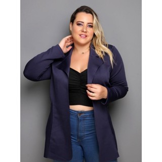 Max blazer feminina plus size tamanho G1 G2 G3 em Oferta na Shopee