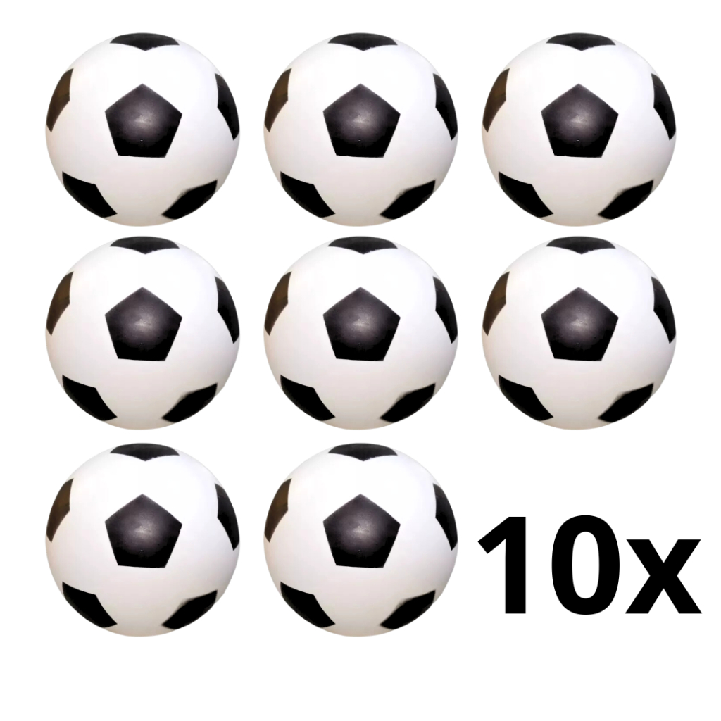 10 Bola de Vinil Dente De Leite Branco com Preto Futebol em Oferta na Shopee
