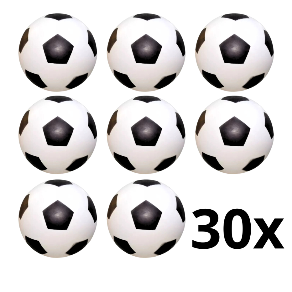 30 Bola de Leite de Vinil Branco e Preto Futebol em Oferta na Shopee