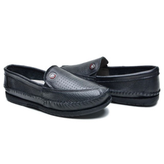 Sapatilha masculina couro legitimo mocassim oferta