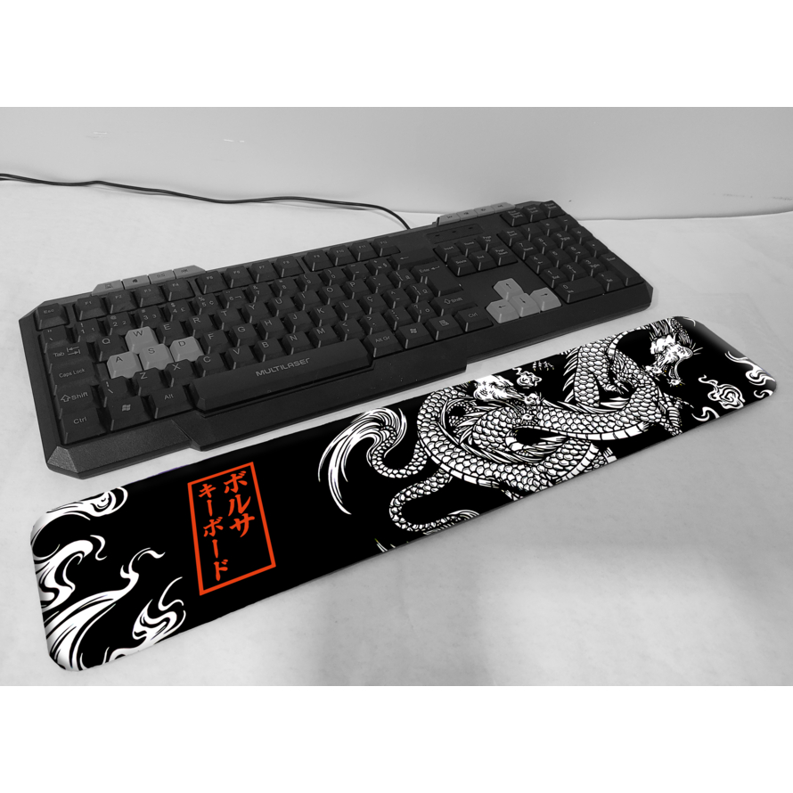 Apoio de pulso Dragão Chines 47x9 cm ergonomico punho mouse pad teclado mousepad