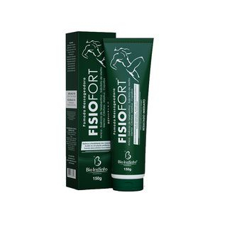 Kit 12 Pomada Massageadora Fisiofort Verde - 150g - Bio Instinto - Desconforto muscular