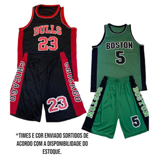 Kit 2 Conjunto de Basquete Adulto Melhores Times