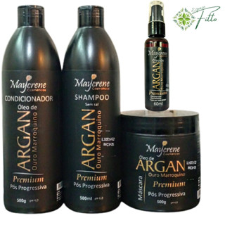 KIT POS PROGRESSIVA OLEO DE ARGAN MAYCRENE CONDICIONADO MÁSCARA E ÓLEO REPARADOR