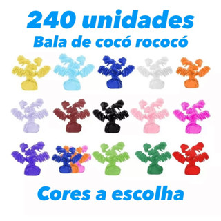 240 unidades Rococo Papel Para Bala De Coco OFF em Oferta na Shopee