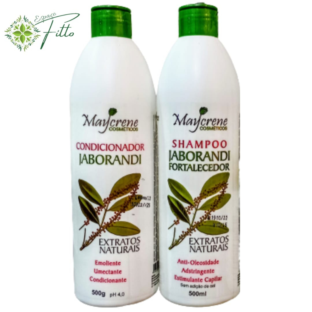 Kit de Tratamento Capilar Jaborandi (Shampoo e Condicionador 500ml) Maycrene