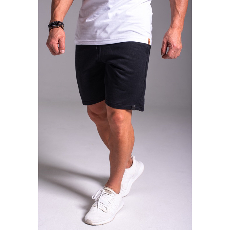 Bermuda Shorts de Moletom Masculina Com Amarração e Elástico Short Academia/Casual. em Oferta na Shopee