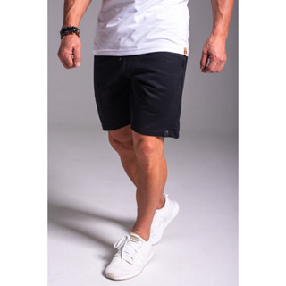 Bermuda Shorts de Moletom Masculina Com Amarração e Elástico Short Academia/Casual.
