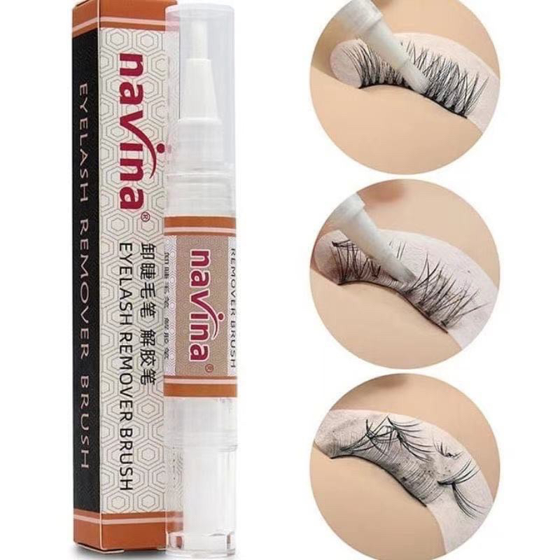 Detalhes do Caneta Gel Removedor De Cola Para Cílios Navina 10g