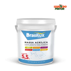 Massa Acrílica 5,5kg Para Parede Externa Interna Brasilux