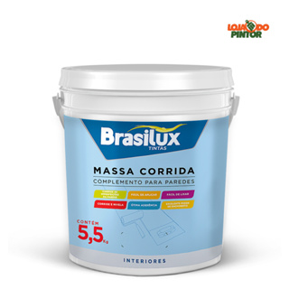 Massa Corrida Pva 5,5kg Uso Interno Fácil Aplicação Brasilux em Oferta na Shopee