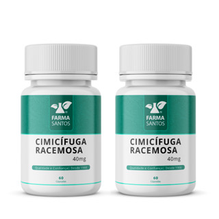 Kit 2 Cimicífuga Racemosa (Black Cohosh) 40mg 60 Cápsulas
