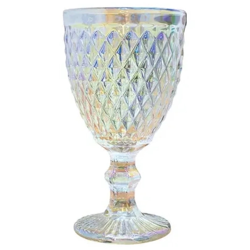 Jogo de Taças para Água de Vidro 300ml - 6 Peças Casambiente Bico de Abacaxi