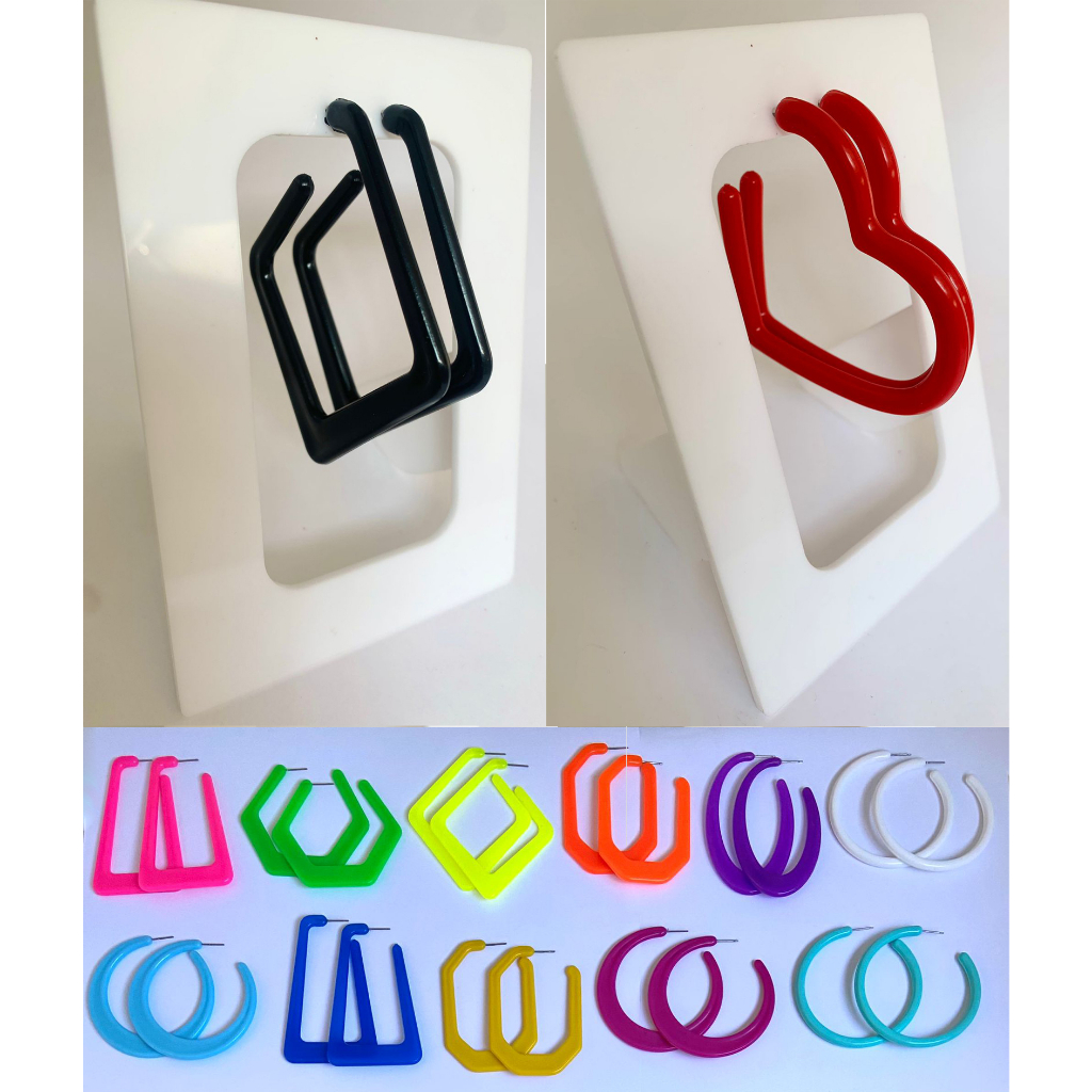 Kit 16 Brinco Argola Sortido Variado Várias Cores e Fomatos em Oferta na Shopee