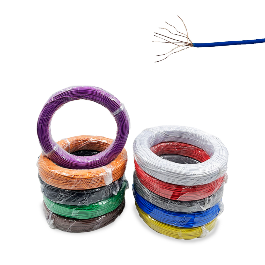 Fio Cabinho Flexível Cobre 0,30mm Rolos Com 100m Varias Cores robotica em Oferta na Shopee