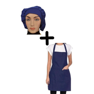 Kit avental e Touca 10/Un Varias Cores Uniforme Restaurante Cozinha