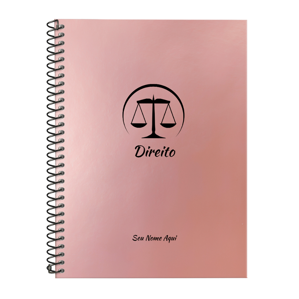 Caderno Universitário Personalizado Rosê Gold Profissões Matérias - Parte 1 em Oferta na Shopee