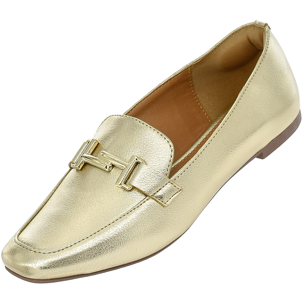 Sapato Feminino Mocassim Donatella Shoes Sapatilha Mulher Rasteira Calçados Social Trabalh...