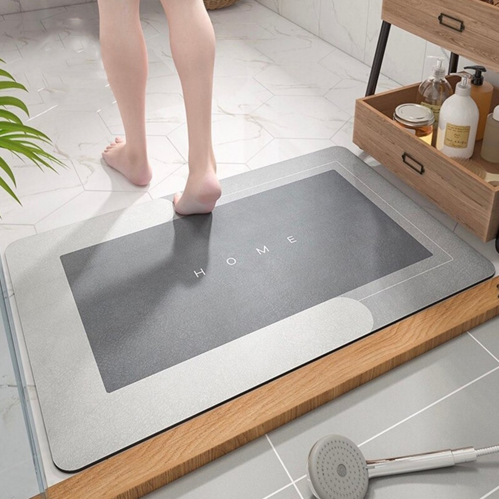Tapete de Banheiro Super Absorvente Antiderrapante Secagem Rápida