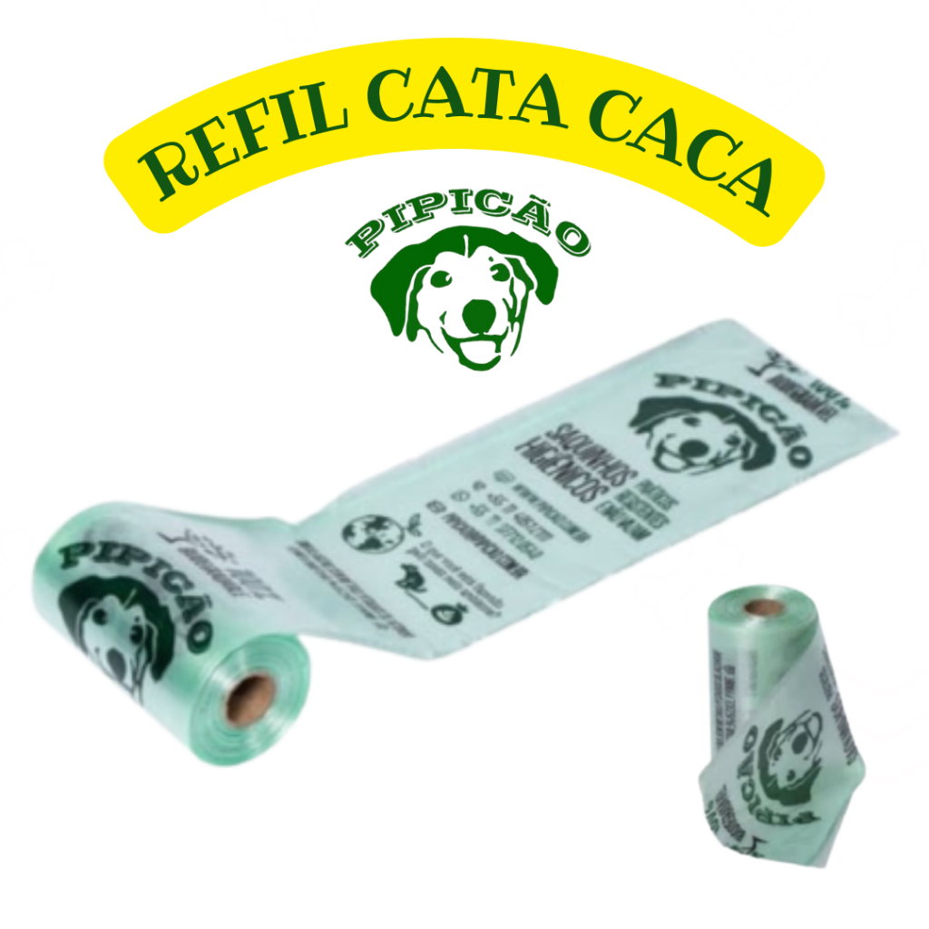Refil Saquinho Cata Caca Biodegradável Pipicão 1 Unidade