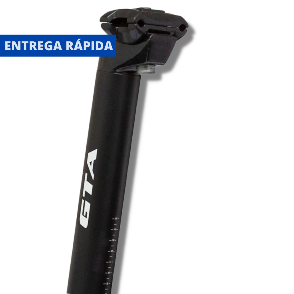 Canote Selim Com Carrinho 27.2mm Alumínio Preto Bicicleta