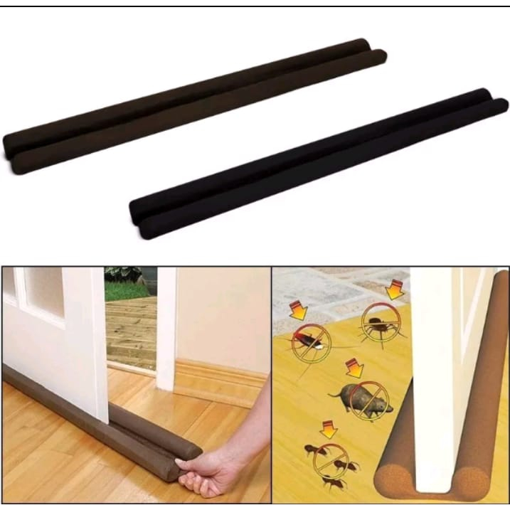 Kit C/3 Veda Porta Duplo  Ajustável 90Cm Protetor De Porta Contra Insetos e Animais Peçonhentos