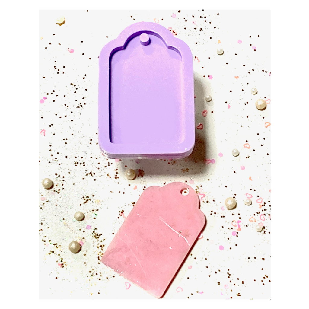 R89 Molde de silicone TAG chaveiro tag resina