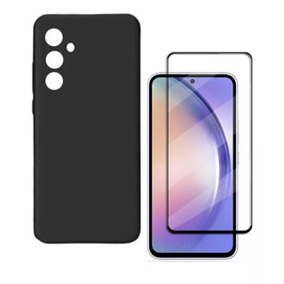 Capa Capinha Aveludada + Película 3d Para Samsung A14