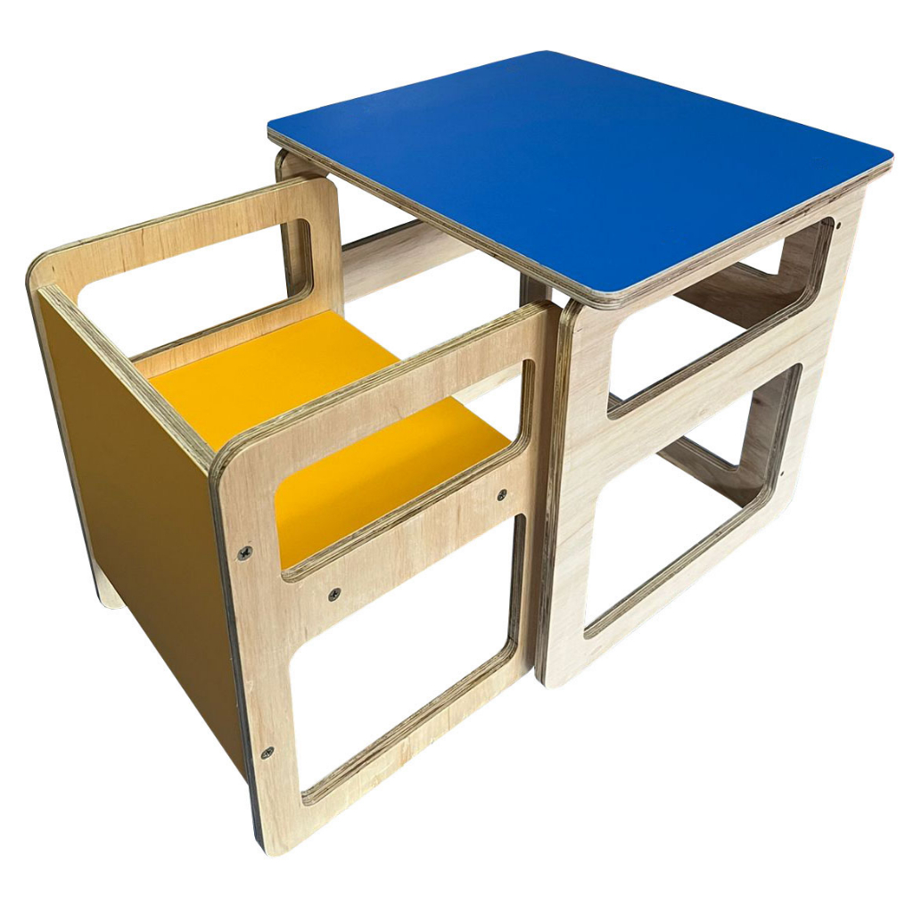 Mesa Montessori com Cadeira Infantil
