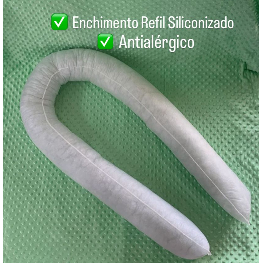 REFIL TNT COM ENCHIMENTO DE SILICONE 100 % ALGODÃO PARA NINHO REDUTOR DE BERÇO em Oferta na Shopee