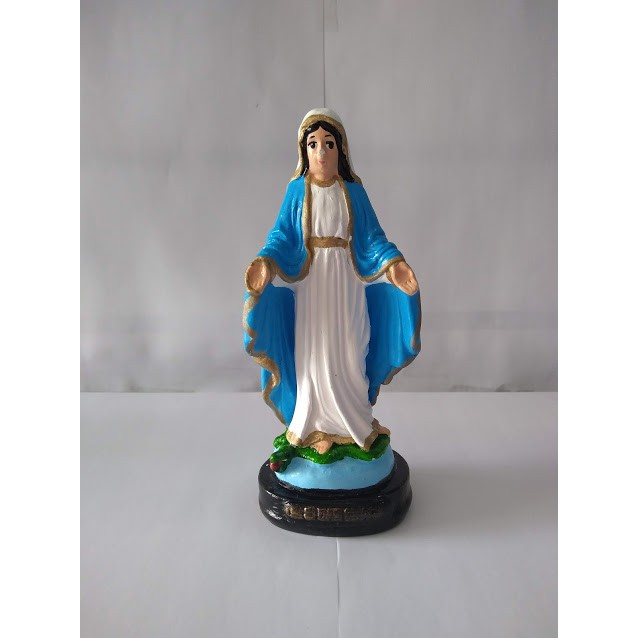 Kit Imagens 15 cm Pintadas Santa Luzia, Sagrado Coração Jesus,, santo Antônio,Ns Aparecida, santa